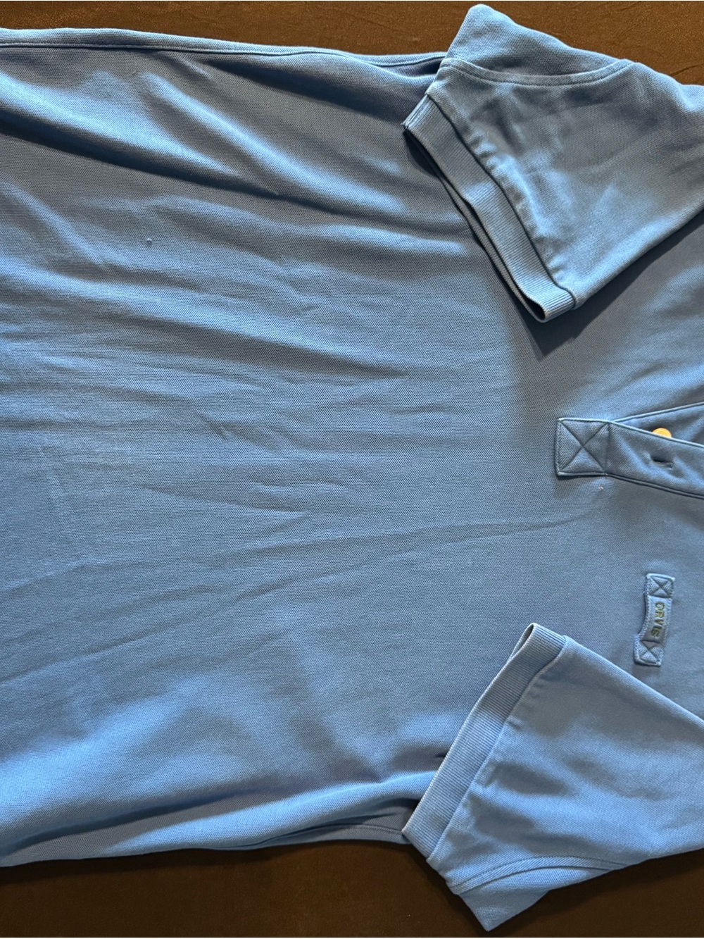 Orvis Sky Blue Short-Sleeve Polo